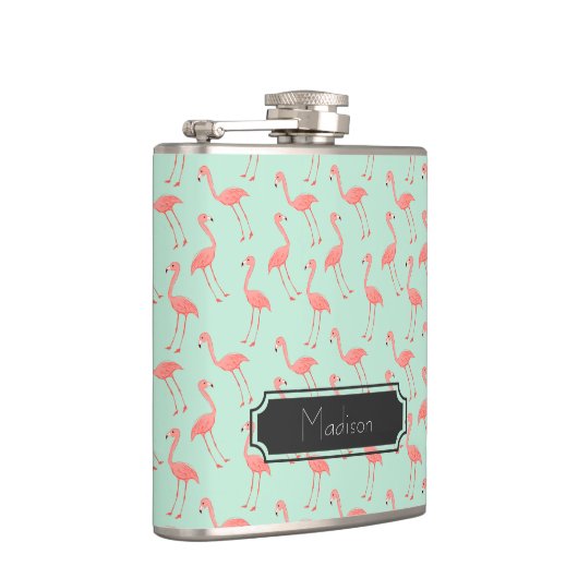 Flasques Le motif rose Girly | de Flamant rose ajoutent (Droite)