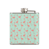 Flasques Le motif rose Girly | de Flamant rose ajoutent (Dos)