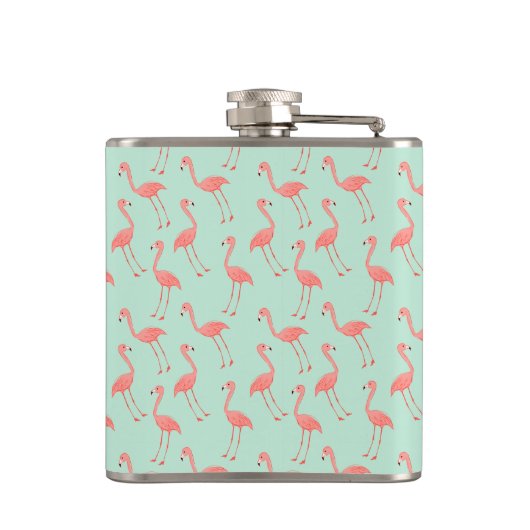 Flasques Le motif rose Girly | de Flamant rose ajoutent (Dos)
