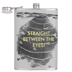 Flasques Le nid de Hornet "directement entre les yeux Flask