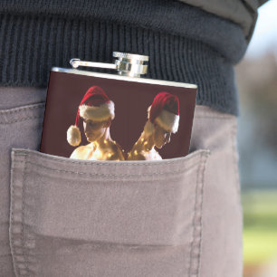Flasques Le Noël dos à dos des hommes torse nu de SlipperyJ