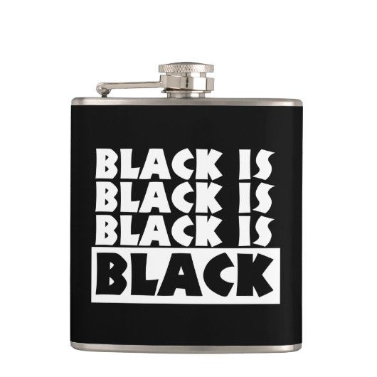 Flasques Le noir est noir (Devant)
