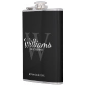 Flasques Le nom et le monogramme des développeurs de script (Gauche)