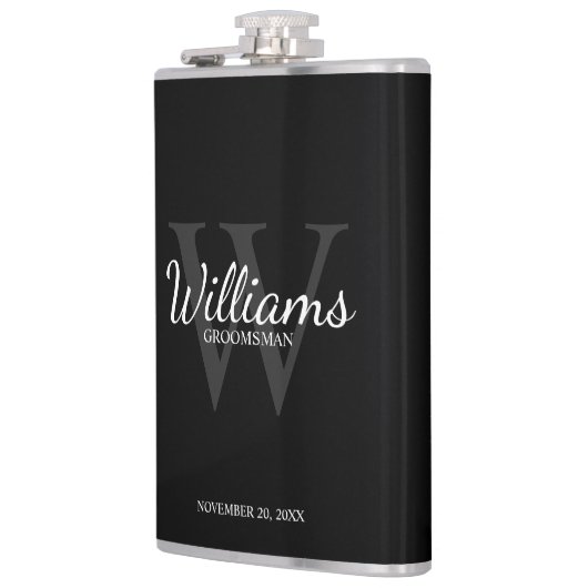 Flasques Le nom et le monogramme des développeurs de script (Gauche)