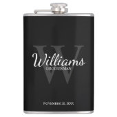 Flasques Le nom et le monogramme des développeurs de script (Devant)