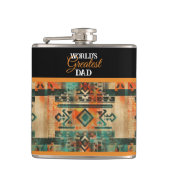 Flasques Le plus grand papa du monde Aztec style amérindien (Devant)