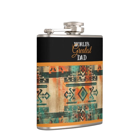 Flasques Le plus grand papa du monde Aztec style amérindien (Droite)