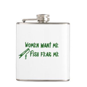 Flasques Le poisson me fait peur, le pêcheur