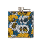 Flasques Le pré en jaune et bleu (Dos)