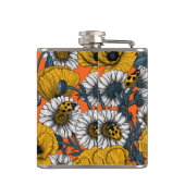 Flasques Le pré en jaune et bleu (Dos)