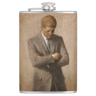 Flasques Le président américain John Kennedy Portrait peint