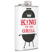 Flasques Le Roi Du Grill, Blanc Noir Couronne Rouge (Droite)