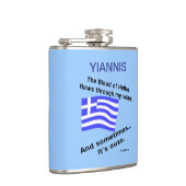 Flasques Le sang de l'Hellas coule dans mes veines parfois  (Droite)