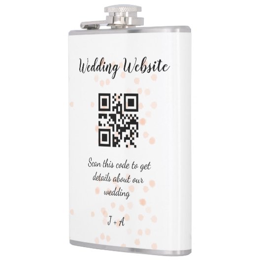 Flasques Le site web mariage scanner code QR pour les détai (Gauche)