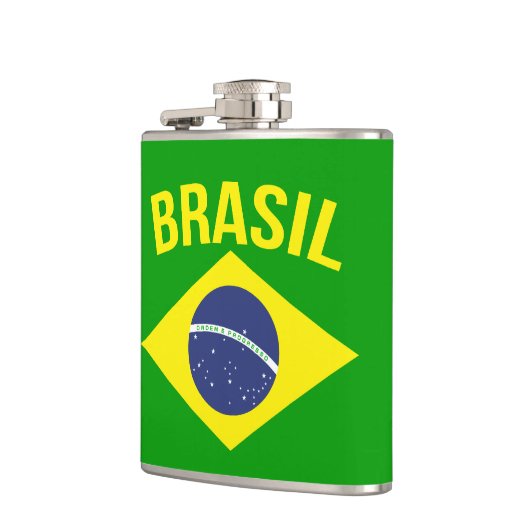 Flasques Le slogan du drapeau brasil (Gauche)