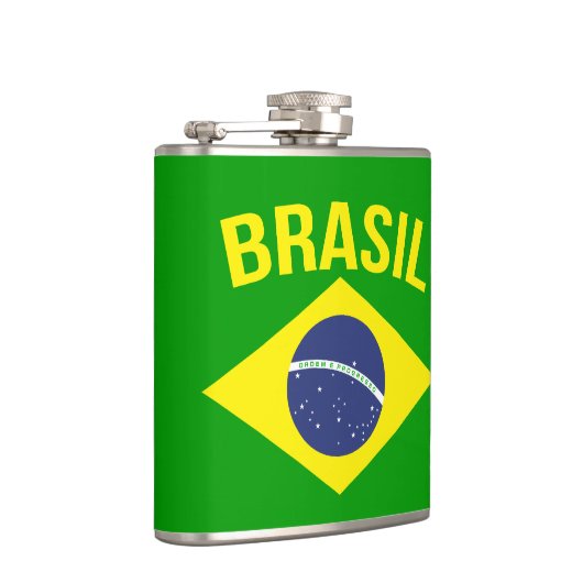 Flasques Le slogan du drapeau brasil (Droite)