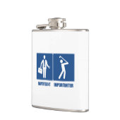 Flasques Le Travail Est Important, Le Golf Est Important (Gauche)