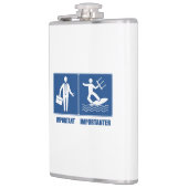 Flasques Le Travail Est Important, Le Kitesurf Est Importan (Gauche)