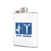 Flasques Le Travail Est Important Le Poids Est Important (Gauche)