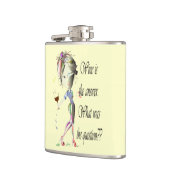 Flasques Le vin est la réponse ce qui était la question ? (Gauche)