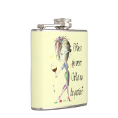 Flasques Le vin est la réponse ce qui était la question ? (Droite)