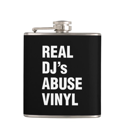 FLASQUES LE VINYLE DE LA VIOLENCE DE VÉRITABLE DJ (Devant)