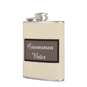 Flasques L'eau de garçons d'honneur (Gauche)