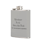 Flasques L'eau PERSONNALISABLE pour le père de la jeune (Gauche)