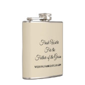 Flasques L'eau PERSONNALISABLE pour le père du marié (Droite)