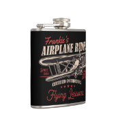 Flasques Leçons de vol rétros d'avion personnalisées (Droite)