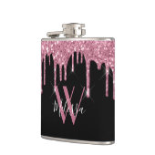 Flasques Lecteurs de Parties scintillant rose vif Monogramm (Gauche)