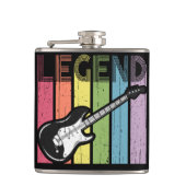 Flasques Légende de la guitare électrique Typographie déten (Devant)