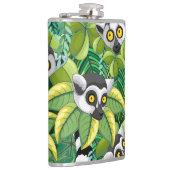 Flasques Lémurs de Madagascar dans la jungle exotique (Droite)