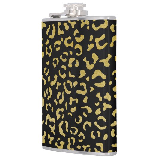 Flasques Leopard d'or, Parties scintillant d'or, Motif de l (Gauche)