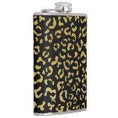 Flasques Leopard d'or, Parties scintillant d'or, Motif de l (Droite)