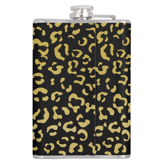 Flasques Leopard d'or, Parties scintillant d'or, Motif de l (Dos)