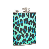 Flasques Léopard noir et Turquoise (Droite)