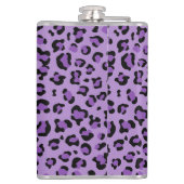 Flasques Leopard Print, Léopard Spots, Purple Leopard (Dos)