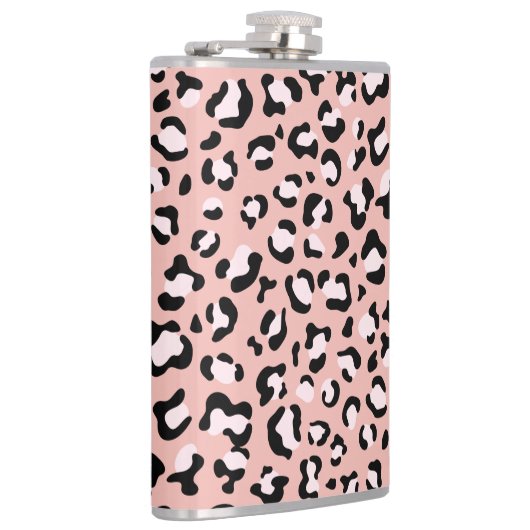 Flasques Léopard Print, Léopard Spots, Rose Léopard (Droite)