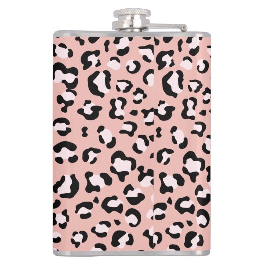 Flasques Léopard Print, Léopard Spots, Rose Léopard (Dos)