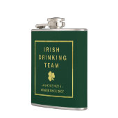 Flasques L'équipe de boisson irlandaise Green and Gold avec (Gauche)