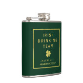 Flasques L'équipe de boisson irlandaise Green and Gold avec (Droite)