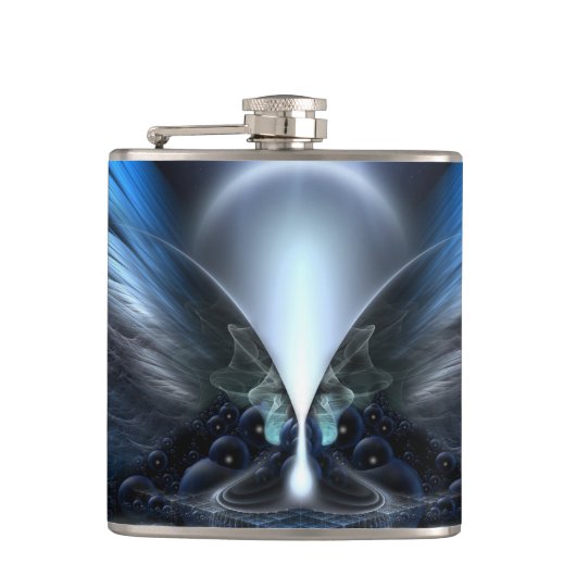 Flasques Les Ailes D'Anthropolis Vinyl Emballé Flask 6oz (Devant)
