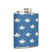 Flasques Les Bateaux Origami Sur Le Motif De L'Eau (Droite)