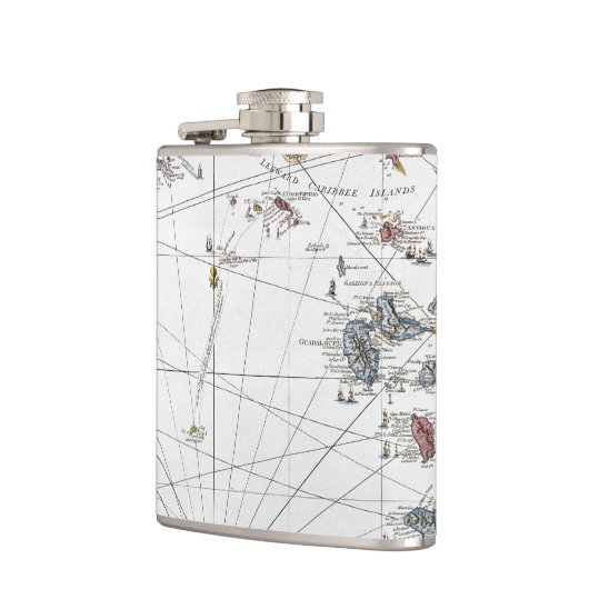 FLASQUES LES CARAÏBE : CARTE, 1775 (Gauche)