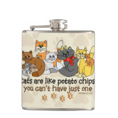 Flasques Les chats sont comme des pommes chips (Devant)
