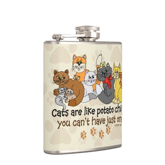 Flasques Les chats sont comme des pommes chips (Droite)