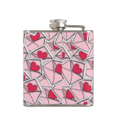 Flasques Les coeurs de Valentine sur des enveloppes (Dos)