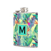 Flasques Les colibris d'aquarelle | ajoutent votre initiale (Gauche)