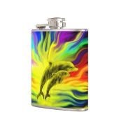 Flasques Les dauphins sous le soleil (Gauche)